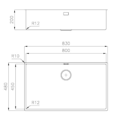 additioanl image for  Foster Sink Serie 45 UM St/St 83 x 48 cm 